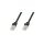 Patch cord Cat5e UTP 0,25m czarny CCA