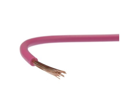Przewód instalacyjny H05V-K / LgY 0,75 500V różowy linka giętka Elektrokabel /100m/
