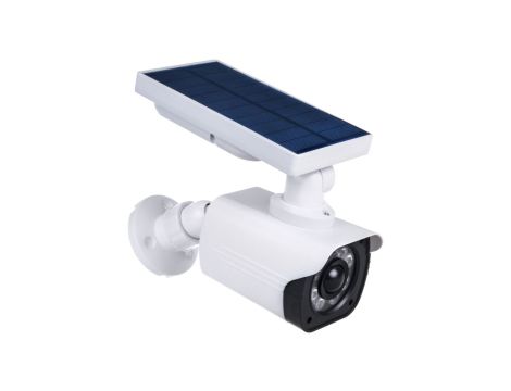 Solarna atrapa kamery, migająca dioda, czujnik ruchu, oświetlenie LED, naklejka gratis, SOL1800S