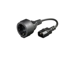 Adapter Zasilania IEC320 C14 na Schuko F Gniazdo 23cm