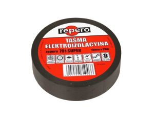 Taśma izolacyjna 19mm/20m Repero701 Super czarna