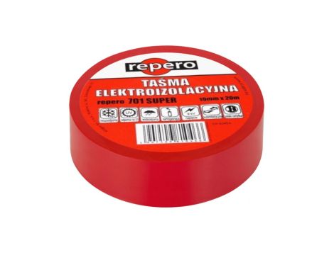 Taśma izolacyjna 19mm/20m Repero701 Super biała