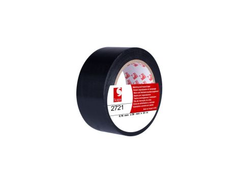 Taśma oznaczeniowa ostrzegawcza 50mm/33m czarna 2721 SCAPA