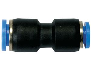Złączka pneumatyczna redukcyjna wtykowa prosta przelotowa do węża fi 14-12 mm, tworzywo sztuczne