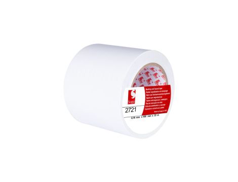 Taśma oznaczeniowa ostrzegawcza 100mm/33m biała 2721 SCAPA