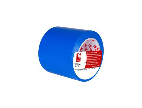 Taśma oznaczeniowa ostrzegawcza 100mm/33m niebieska 2721 SCAPA