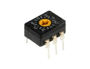 Zadajnik kodu HEX/BCD Poz 16 THT Rstyku max 200m 1Ncm A6C A6C-16R-N