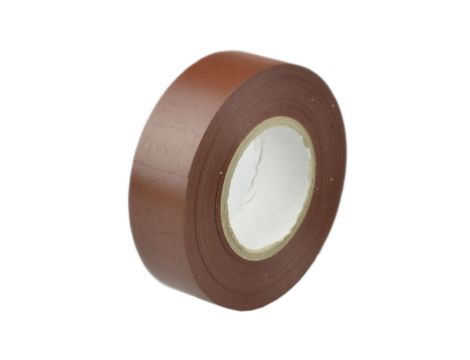 Taśma izolacyjna 19mm/20m brązowa PCV