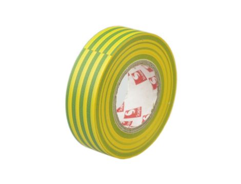 Taśma izolacyjna 19mm/20m żółto-zielona PCV 2702