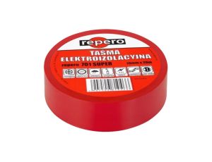 Taśma izolacyjna 19mm/20m Repero701 Super czerwona