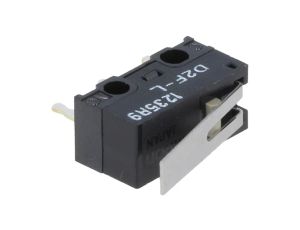 Mikroprzełącznik SNAP ACTION z dźwignią SPDT 3A/125VAC Poz 2 D2F-L