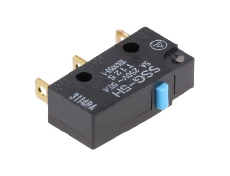 Mikroprzełącznik SNAP ACTION bez dźwigni SPDT 3A/250VAC IP40 SSG-5H