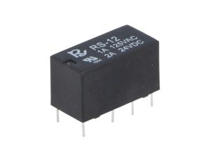 Przekaźnik elektromagnetyczny DPDT Ucewki 12VDC 1A/120VAC RS-12