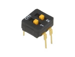 Przełącznik DIP-SWITCH Ilość sekcji 2 ON-OFF 0,03A/30VDC A6D-2103
