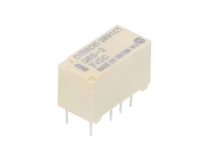 Przekaźnik elektromagnetyczny DPDT Ucewki 3VDC 0,5A/125VAC G6S-2 DC3