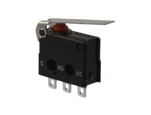 Mikroprzełącznik SNAP ACTION z dźwignią SPDT 0,1A/30VDC IP67 D2JW-01K11