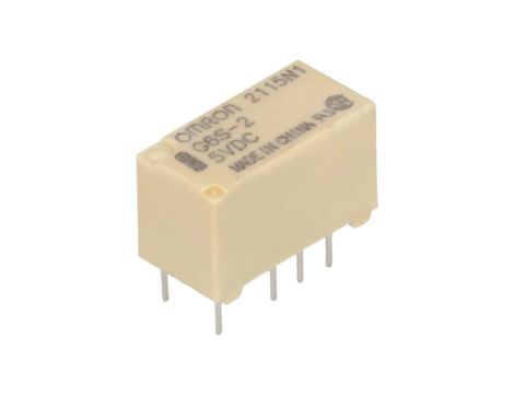 Przekaźnik elektromagnetyczny DPDT 0,5A/125VAC G6S-2 5VDC