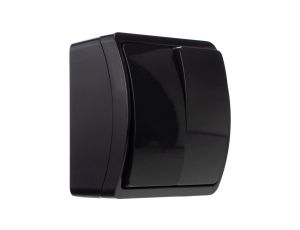 Koala Łącznik świecznikowy n/t hermetyczny podwójny IP44 czarny