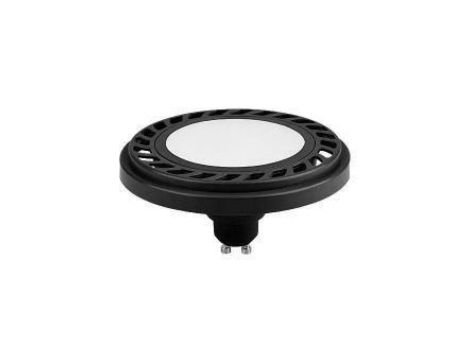 Żarówka ARCUS ES111 gu10 15 led 9W B/WW 120s ciepła biała AR111 czarna obudowa.
