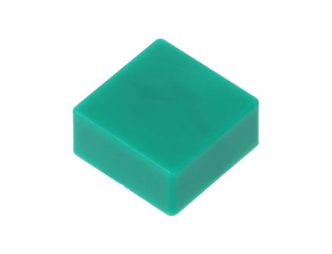 Klawisz wciskany 5,5mm -2570C kwadratowy zielony B321350