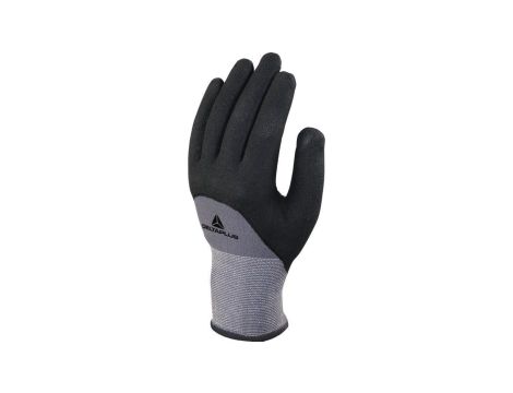 Rękawice dziane z poliamidu spandex (100) dłoń powlekana nitrylem/pu ścieg 15 kolor czarny rozmiar 9 MAIN VE729NO09