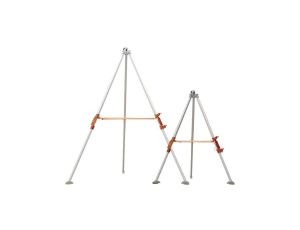 Trójnóg teleskopowy ze stali wysokość regulowana od 145 do 215 m z oczkiem kotwiczącym w części środkowej kolor - rozmiar REGULO