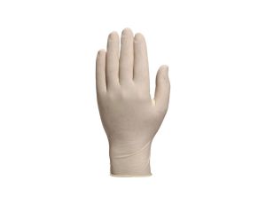Rękawice z lateksu niepudrowane op. 100 szt. aql 15 kolor naturalny rozmiar 8/9 MAIN V1340**09