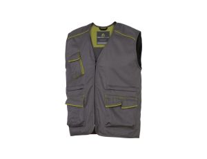 Kamizelka panostyle z poliestru (65) i bawełny (35) 235 g/m? kolor szaro-zielony rozmiar 3XL CORP M6GILGR3X