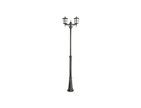 Oprawa parkowa, maszt Cordoba II OGMWN 2 TD, E27 2 x max 60W, kolor czarny, regulowana wysokość 180 - 280 cm, 0438621