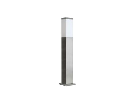 Oprawa oświetleniowa zewnętrzna, stojąca Inox Kwadratowa SS802-650, E27 max 40W, kolor srebrny, 0438621