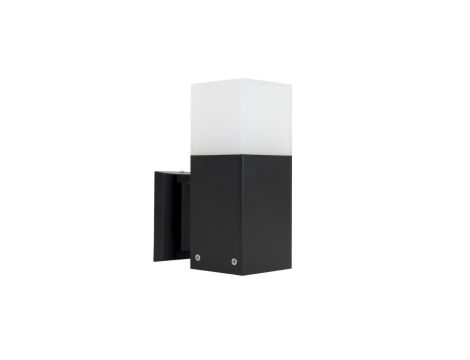 Kinkiet zewnętrzny Cube CB-K BL, E27 max 20W, kolor czarny, 0438621