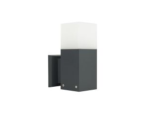 Kinkiet zewnętrzny Cube CB-K DG, E27 max 20W, kolor antracyt, 0438621