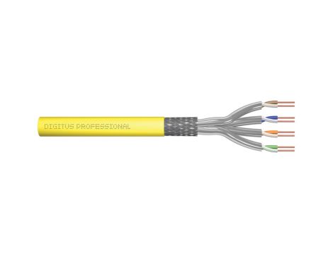 Kabel teleinformatyczny S/FTP kat.7A LS0H drut żółty Dca DK-1743-A-VH-5 /500m/
