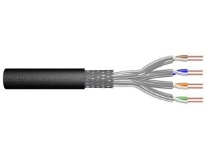 Kabel teleinformatyczny S/FTP kat.7 PE zewnętrzny suchy czarny Fca DK-1741-V-05-OD /50m/