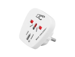 Adapter podróżny EUROPA z gniazda uniwersalnego na wtyk typu E.