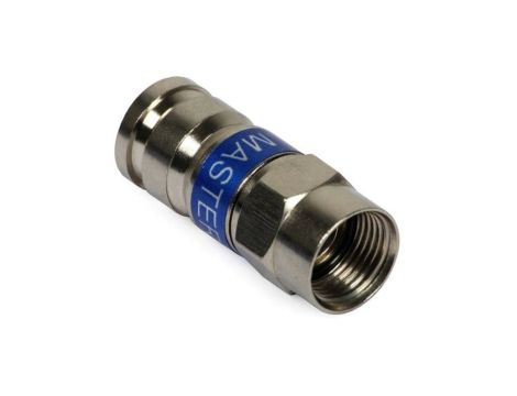 Złącze kompresyjne typ F dla kabla RG6 MASTER, niebieski F6/MASTER