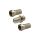 Przejście Łącznik antenowy F (gniazdo / gniazdo) + 2x Wtyk F nakręcany 7,0mm