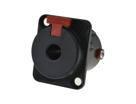 NEUTRIK Gniazdo tablicowe panelowe instrumentalne Jack 6,3mm Stereo posrebrzane czarne NJ3FP6C-BAG