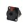 NEUTRIK Gniazdo tablicowe panelowe instrumentalne Jack 6,3mm Stereo posrebrzane czarne NJ3FP6C-BAG