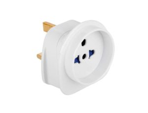 Adapter zasilania podóżny wtyk UK / gniazdo uniwersalne EU