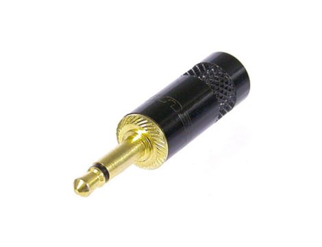 REAN Wtyk Audio AUX mini Jack 3,5mm Mono na kabel do 4,5mm pozłacany czarny NYS226BG