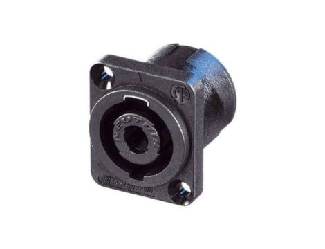 NEUTRIK Gniazdo tablicowe panelowe Speakon 4-pin czarne NL4MPXX