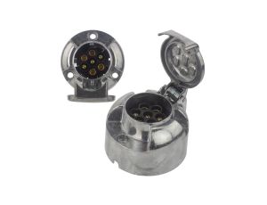 Gniazdo przyczepowe 7-pin 12V metalowe