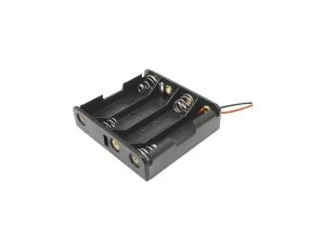 Koszyk na baterie płaski 4xAA R6