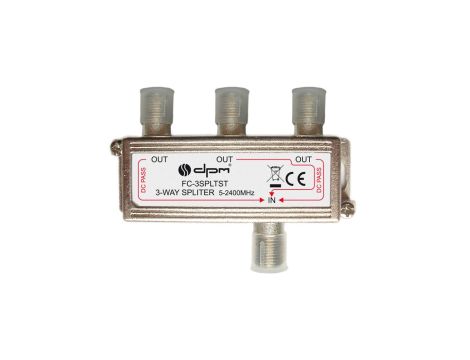 Rozdzielacz sygnału SAT splitter 1x F / 3x F FC3SPLTST