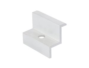 Klamra montażowa PV końcowa 50mm grubość ramy 40mm srebrna