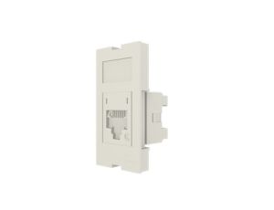 Moduł 22,5x45mm 1xRJ45 kątowy, 568A/B, UTP, DataGate+ PowerCat 5e, Biały MLG-00028-02