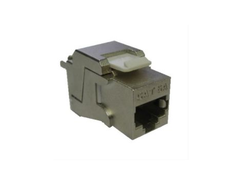 Beznarzędziowy moduł ekranowany Keystone 1xRJ45 WE8W, STP 360DEG, 568A/B, PowerCat 6A KSJ-00079