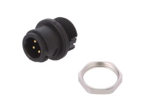 Złącze: okrągłe gniazdo 710 męskie PIN: 4 nieekranowane 3A 09 0981 00 04