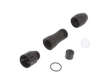 Złącze: okrągłe wtyk 720 męskie PIN: 3 złocony 7A IP67 250V 99 9105 00 03